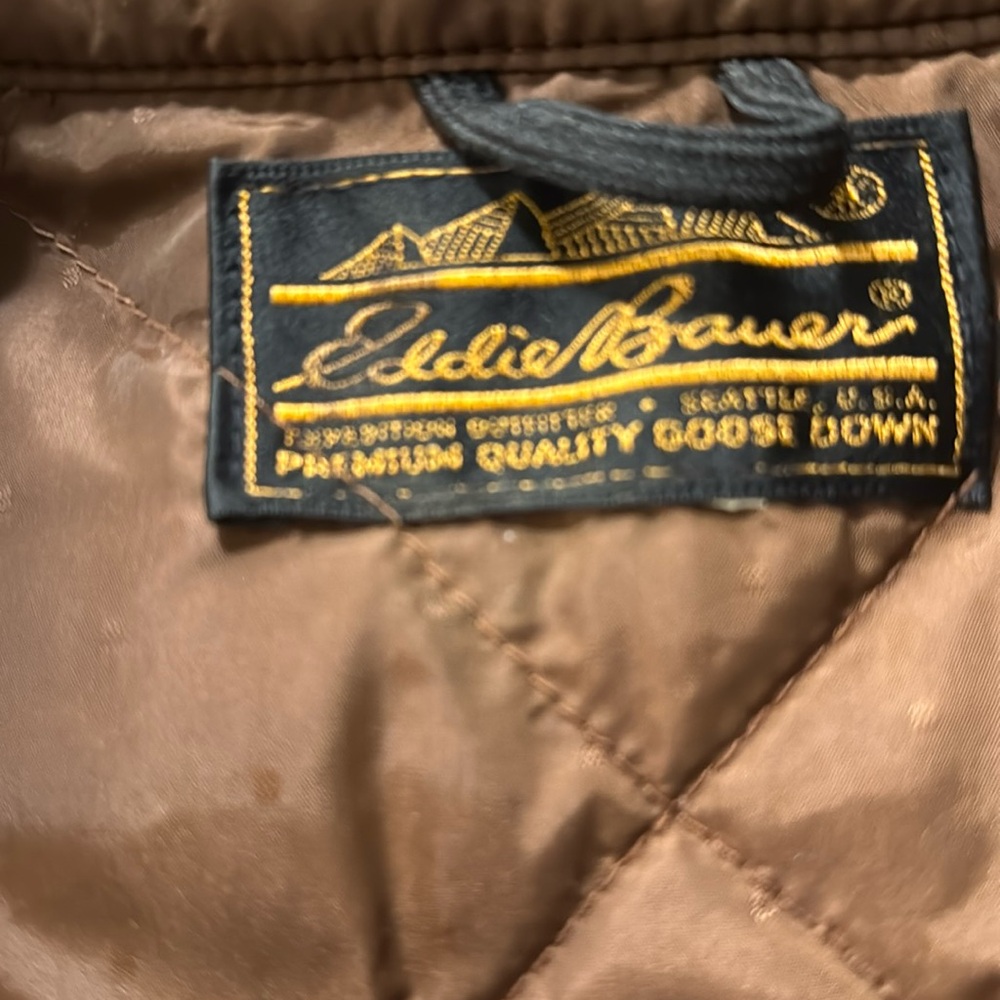 Down Robe Brown Eddie Bauer